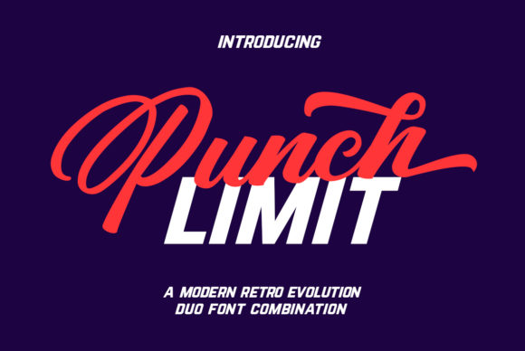 Punch Limit Duo Font Poster 1