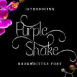 Purple Shake Font Poster 1