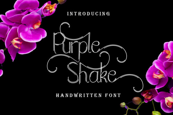 Purple Shake Font Poster 1