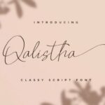 Qalistha Font Poster 1