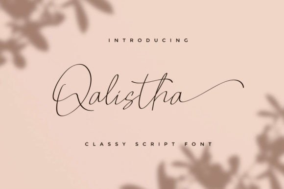 Qalistha Font Poster 1