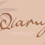 Qiamy Font Poster 1
