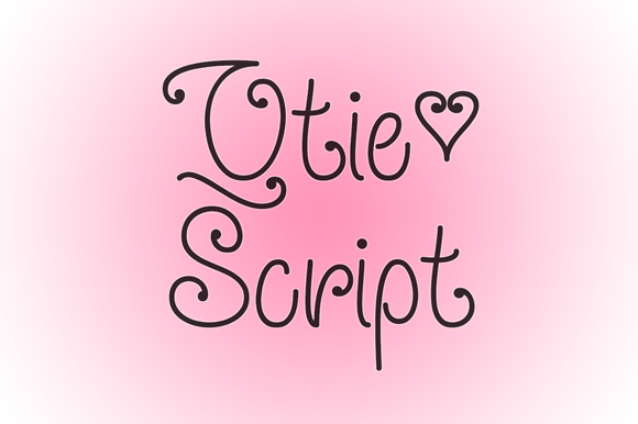 Qtie Script Font