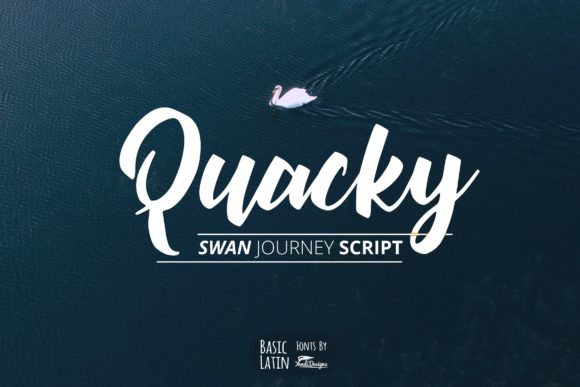 Quacky Font Poster 1
