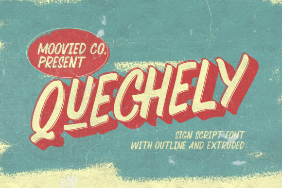 Quechely Font Poster 1