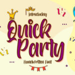 Quick Party Font Poster 1