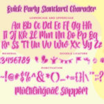 Quick Party Font Poster 6
