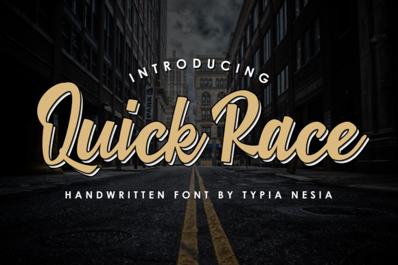 Quick Race Font Poster 1