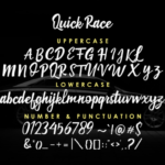 Quick Race Font Poster 5