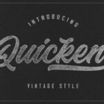 Quicken Font Poster 1