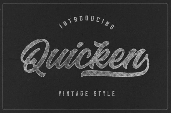 Quicken Font Poster 1