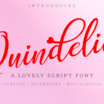 Quindelia Font Poster 1