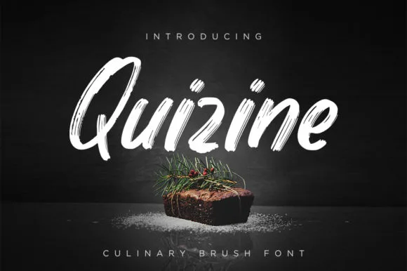 Quizine Font Quizine Font Poster 1