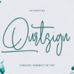 Qurtsign Font Poster 1