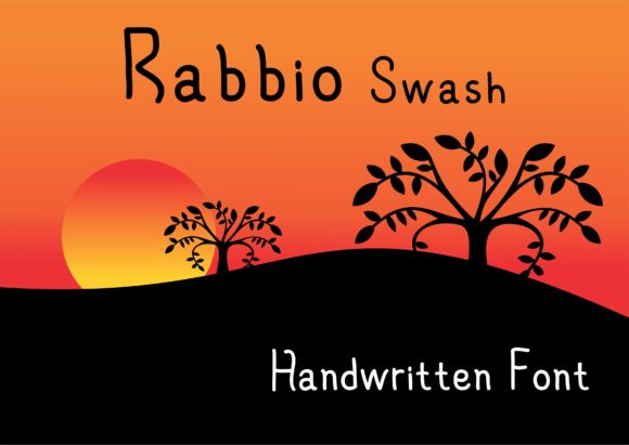 Rabbio Swash Font Poster 1