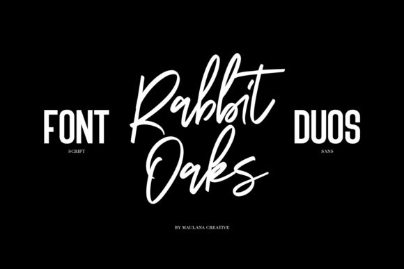Rabbit Oaks Font Poster 1