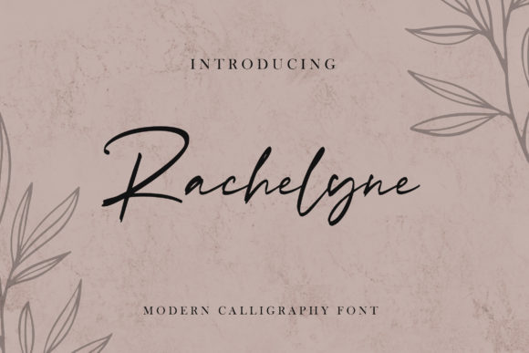 Rachelyne Font Poster 1