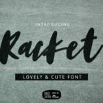 Racket Font Poster 1