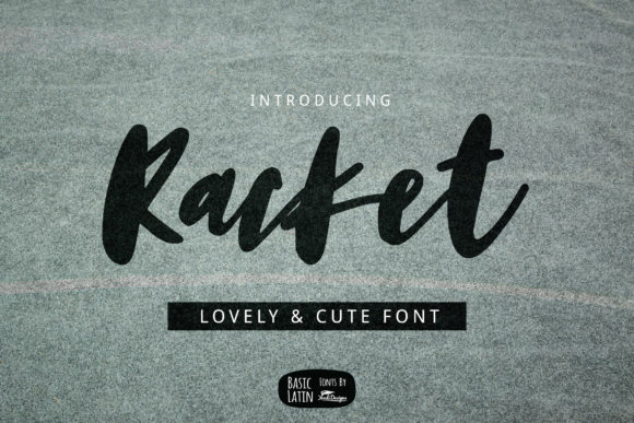 Racket Font Poster 1