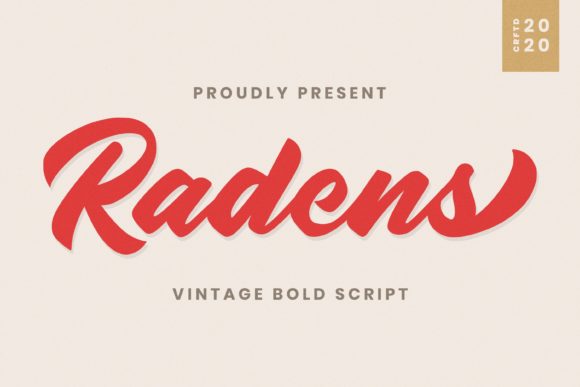 Radens Font Poster 1