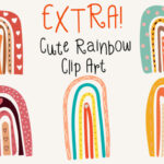 Rainbow Star Font Poster 3