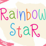 Rainbow Star Font Poster 6