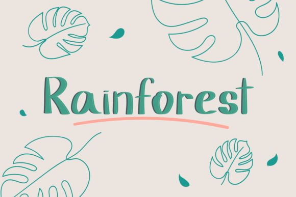 Rainforest Font Poster 1