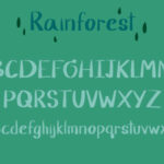 Rainforest Font Poster 2