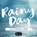 Rainy Day Font Poster 1