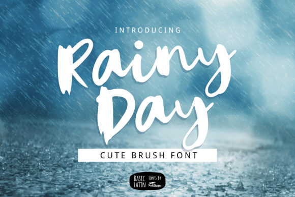 Rainy Day Font Poster 1