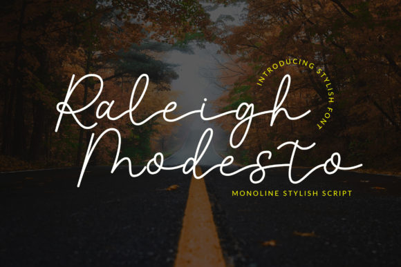 Raleigh Modesto Font Poster 1