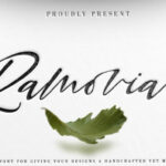 Ramovia Font Poster 1