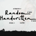 Random Handwritten Font Poster 3