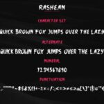 Rashean Font Poster 8