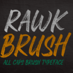 Rawk Brush Font Poster 1