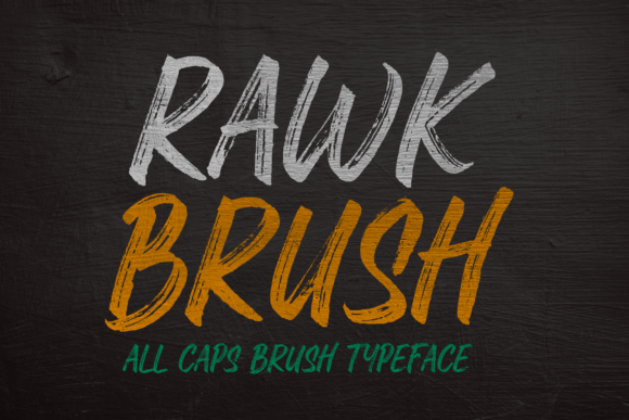 Rawk Brush Font Poster 1