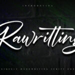 Rawriting Font Poster 1