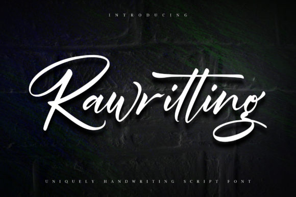 Rawriting Font Poster 1