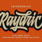 Raydric Script + Shadow Outline Font Poster 1