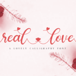 Real Love Font Poster 1