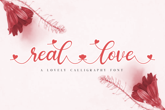 Real Love Font Poster 1