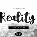 Reality Font Poster 1