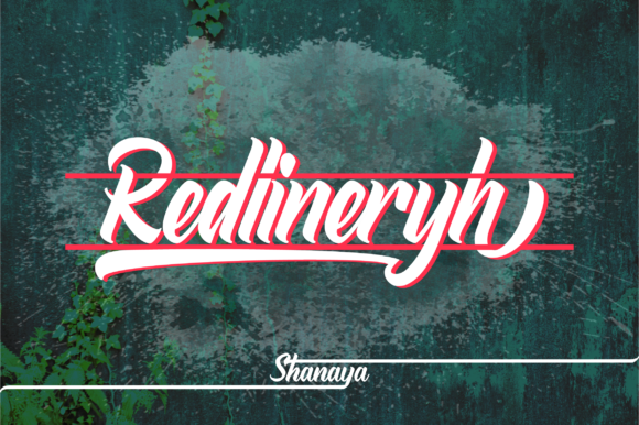Redlineryh Font Redlineryh Font Poster 1