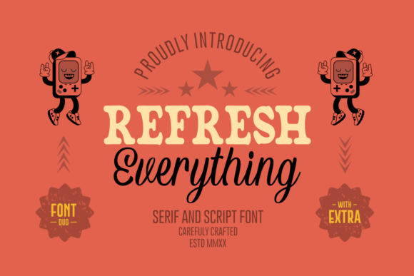 Refresh Everything Font Poster 1