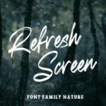 Refresh Screen Font Poster 1