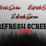 Refresh Screen Font Poster 2