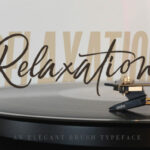 Relaxation Font Poster 1