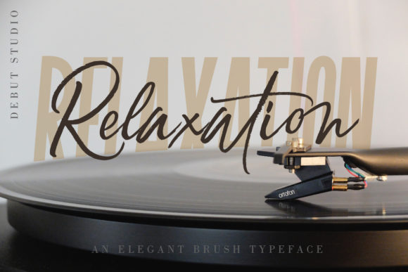 Relaxation Font Poster 1