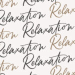 Relaxation Font Poster 2