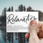 Relaxation Font Poster 3